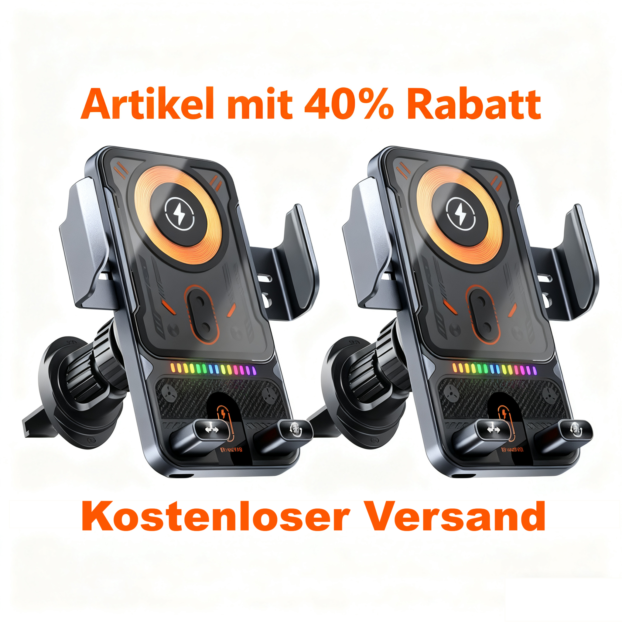 🔥The Latest Smart Technology of 2026🔥 Intelligent Electric Rotating Car Mount for Landscape and Portrait Modes