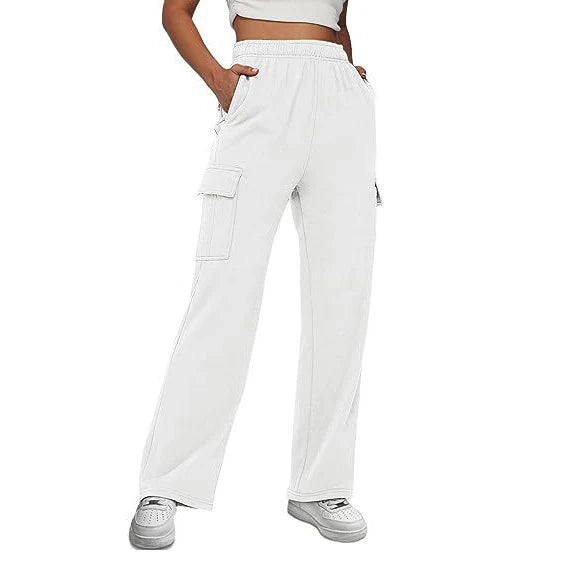 New Pocket Design Touch Work Pants Casual Pants For Women