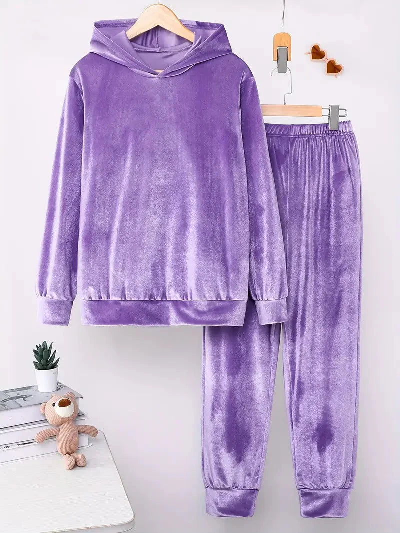 New Women'S Flannel Hooded Long-Sleeved Sweatshirt