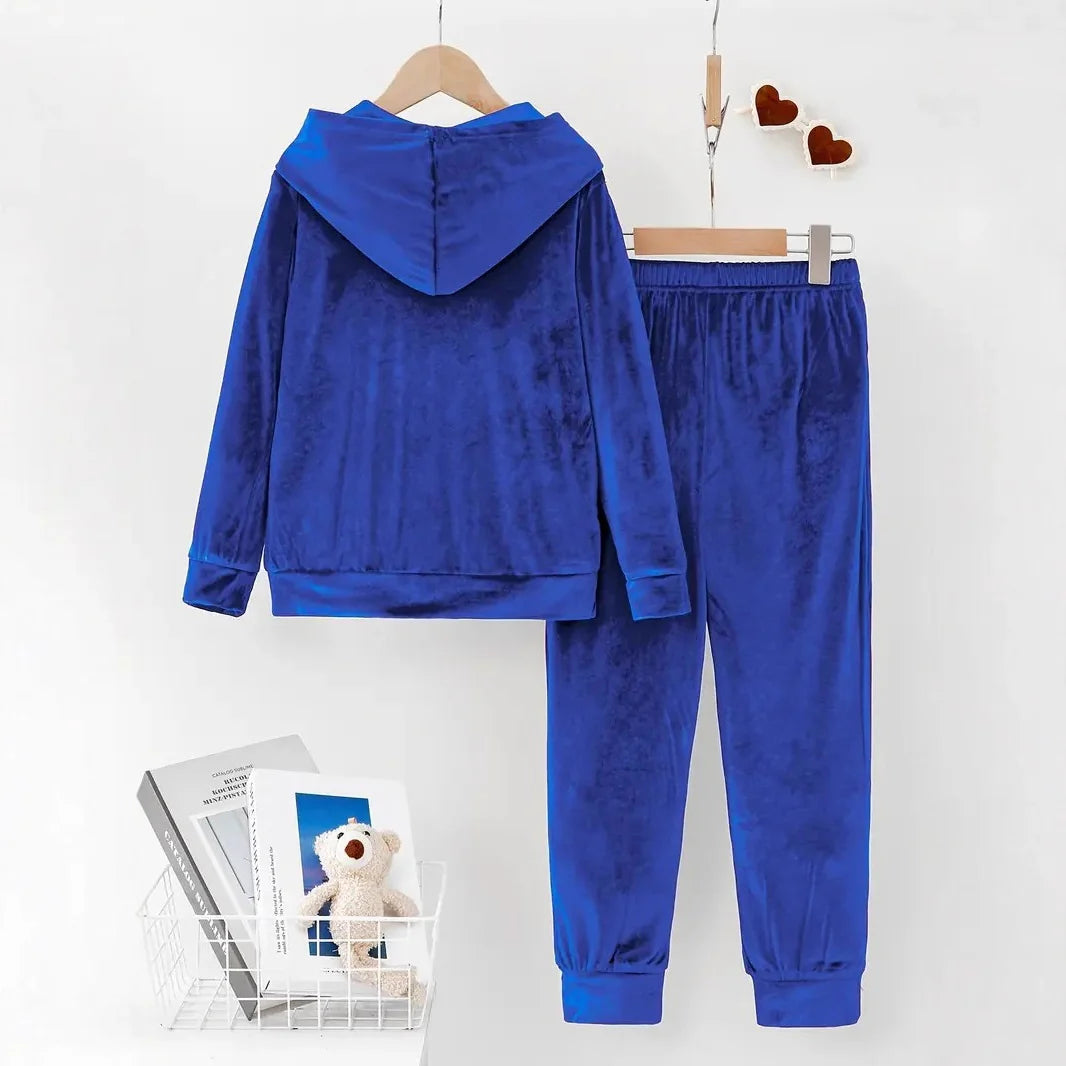 New Women'S Flannel Hooded Long-Sleeved Sweatshirt