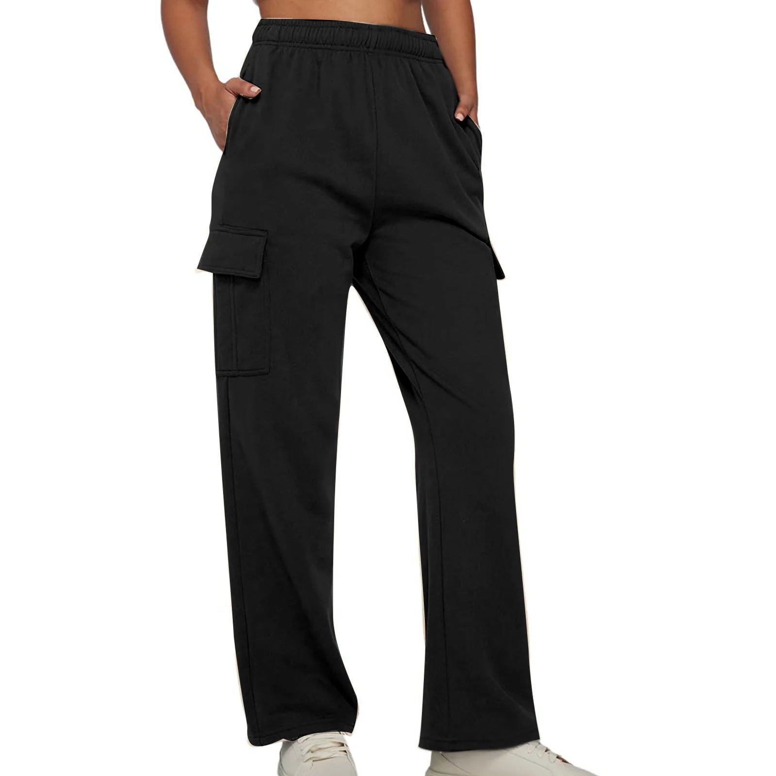 New Pocket Design Touch Work Pants Casual Pants For Women