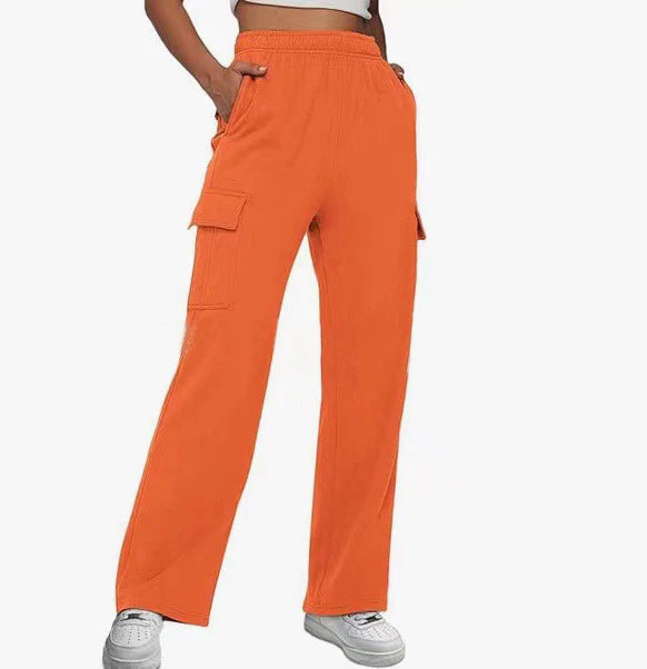 New Pocket Design Touch Work Pants Casual Pants For Women