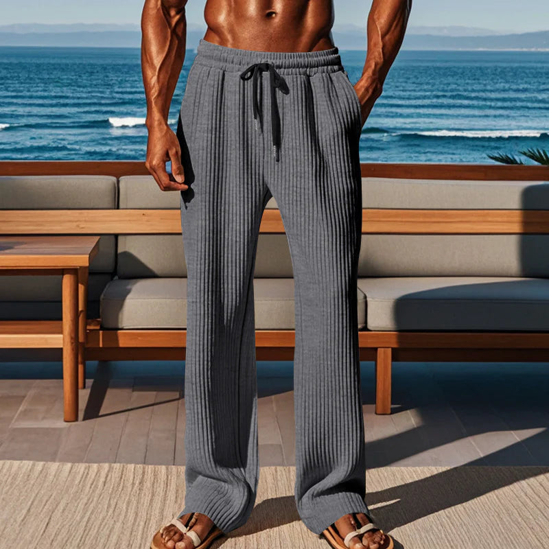 25 New Men'S Casual Sports Fashion Wide-Leg Pants