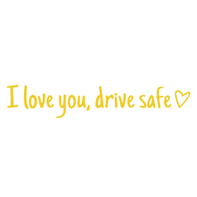Rearview Mirror Vinyl Decal Reminder